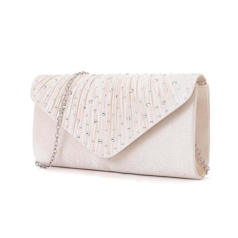 Japanese clutch pleated diamond crossbody bag